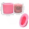 Rose Pillar Candle Mold Handmade Valentine's Day Wedding Home Decoration 3D Flower Love Candle DIY Aromatherapy Candle Soap Mold