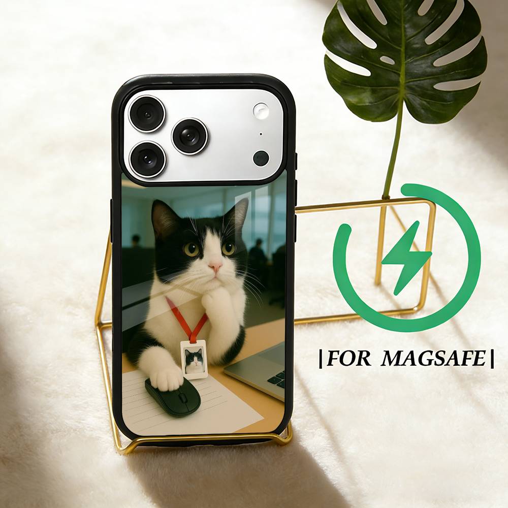 Funny office cats  Phone Case For iPhone 17,16,15,14,13,12,Plus,Pro,Max for Magsafe Magnetic Wireless Charging