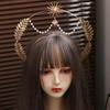 Sun God Glory Headband Gold COSPLAY Hair Hoop Fashion Baroque Crown  Halloween Party Cosplay