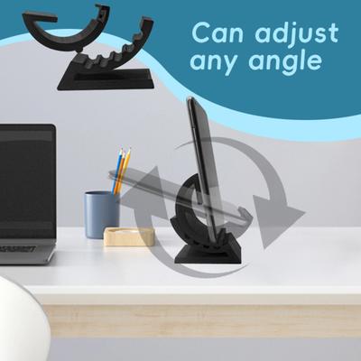 Mobile Phone Holder Plastic Portable Cell Phone Mount Adjustable Desktop Cradle Dock for All Phones