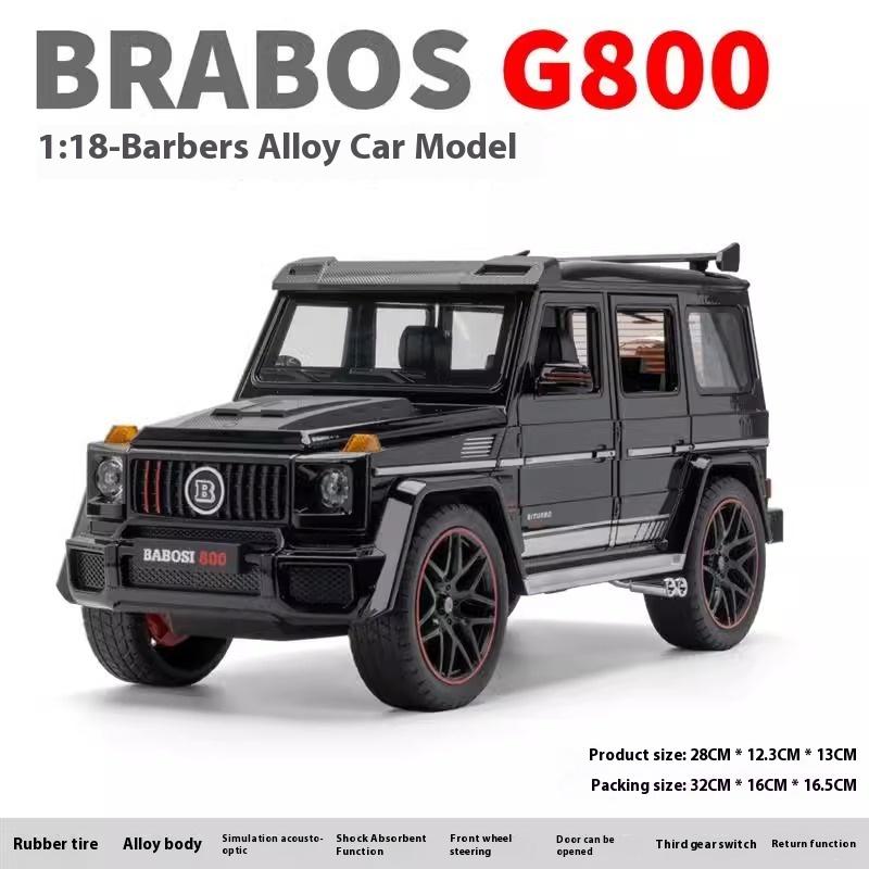 1/18 Mercedes Benz G800 Ordinary Version Without Spray Alloy SUV Diecast Model Collection Ornament Fine Birthday Gift for Friend