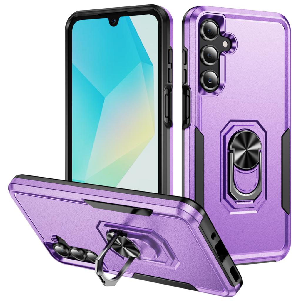 For Samsung Galaxy A16 5G/4G Case Military Grade Ring Kickstand PC+TPU Phone Cover