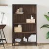 Bookshelf Brown Oak Effect 80.5 X 35 X 139 Cm Engineered Wood