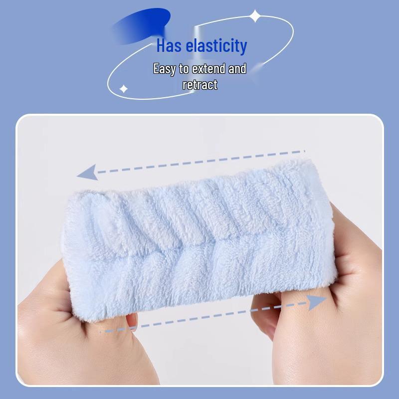 Coral Fleece Moisture-Proof Sweat Absorption Wristbands for Washing Face