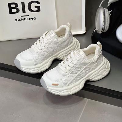 Dopamine Platform Dad Shoes Women's Autumn New Versatile, Lightweight and Breathable Casual Height-increasing Sports Shoes