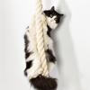 140cm Sisal Rope Cat Climber Tree Wall Mounted Scratching Post Interactive Play Toys Jungle Gym for Indoor Cats Pet Furniture