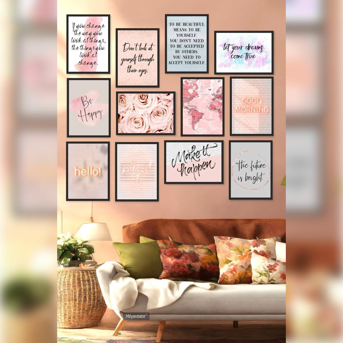 

Stay Positive Every Day with the 12-Piece Motivational Message Poster Set – Inspire Your Home