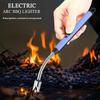 Kitchen Usb Electric Arc Lighter Rechargeable Windproof Bbq Flameless Plasma Candle Long Lighters Hose Gas Stove Ignition Gun