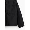 H M Loose Fit Water Repellent Coating Windproof Jacket Black