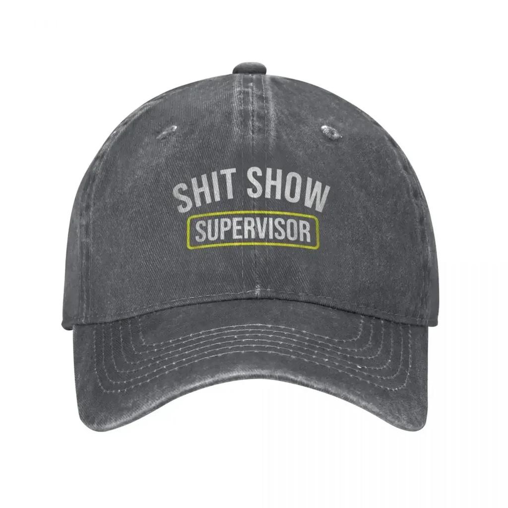 ShitShowSupervisor Casual Baseball Cap Adjustable Snapback Hats For Women Unisex Sunscreen Hat