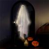 Halloween Novelty Mirror With Creepy Eyes, Ologram Mirror LED Lit, Spooky Haunted House Apparition For Indoor/Outdoor