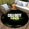 1Pc Call Duty Mw3 Flannel Round Rug Soft Non Slip Circular Office Carpet Floor Mat  Bedroom Living Room Xmas Gift Q1315
