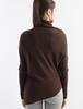 Korean Irregular Wool Patchwork Batwing Sleeve Sweater - Women's Autumn/Winter Loose Knitwear