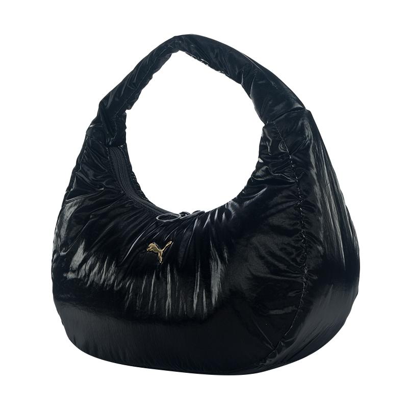 Puma Trendy Zipper Dumpling Bag Fabric Tote Women bags Black 091299-04 BlackOSFA 5190₽