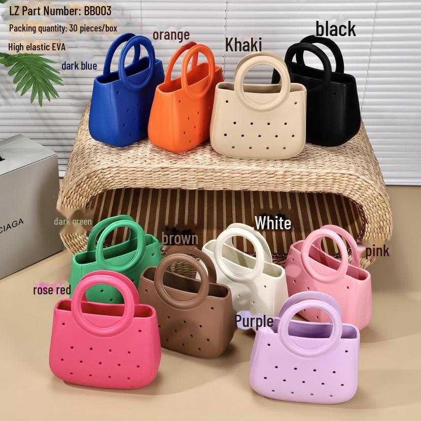 Borsa a mano in EVA: Borsa da spiaggia leggera fai da te Bogg per le donne