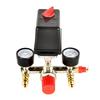 High Cycle 100000 Electrical Life Pressure Control Valves with G1/4 Thread Designs Double Pressure Gauge Valves Assembly