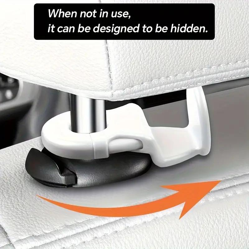 1PCS Car Hook ABS Car Seat Back Hidden Hook Car Rear Small Item Storage Hook Bag Fixation and Small Item Storage