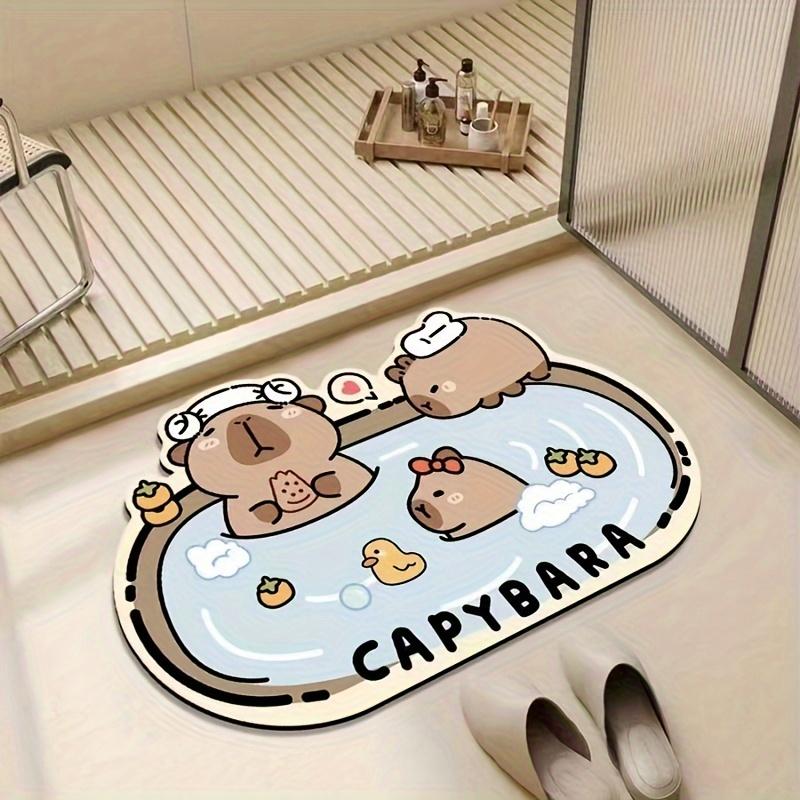 VIKAMA Cute Cartoon Bear Carpet Kitchen Rug Doormat Welcome Mat Bathroom Mat Rug For Bedroom Carpet For Live Room Home Dec