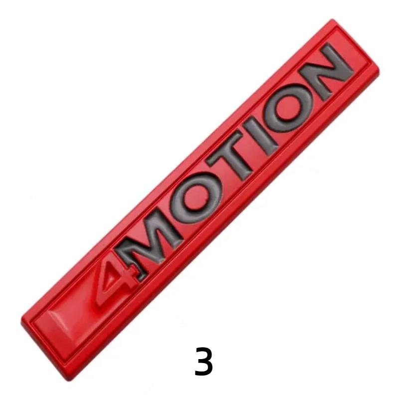 3D Kovové Logo 4motion Zadní Kufr Znak Emblém Samolepka Nálepky