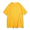 Summer Unisex Casual Solid Color Top O Neck Short Sleeve Plus Size Base Shirt