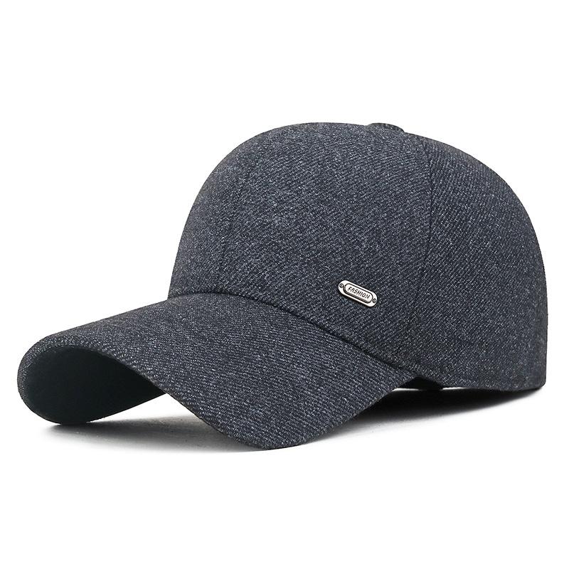 Warme Herren-Winter-Baseballkappe mit Ohrenklappen, Outdoor-Papa-Hut