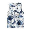 Women's Casual Tunic Tops To Wear With Leggings Sleeveless Summer Prints Shirts Tanks Blouses