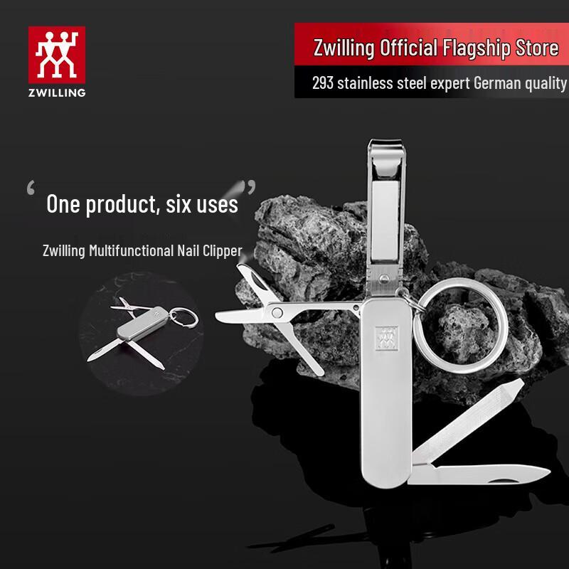 Zwilling Multi-function Folding Nail Clipper with Mini Knife & Keychain