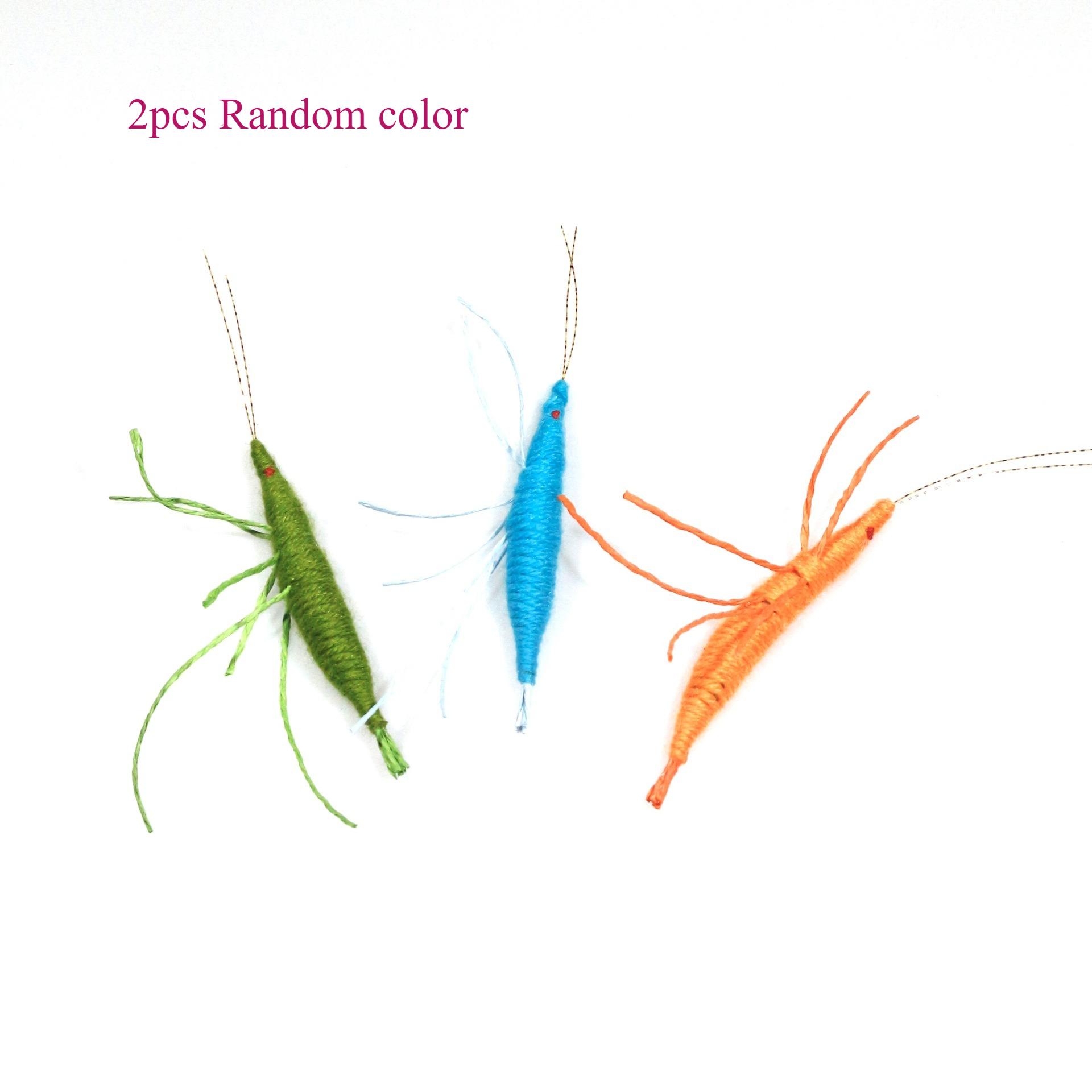 

2pcs/3pcs Woolen Prawn Cat Toy Contains Catnip Simulated Insects To Play with And Entertain Cats Chew Toys білий