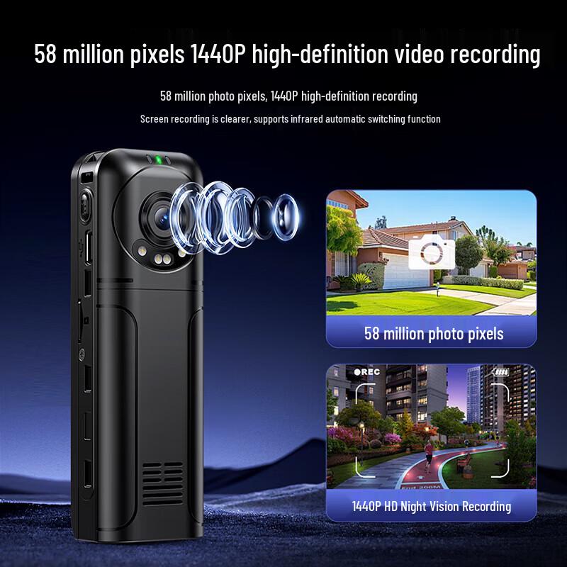 Portable 2K Action Camera with Night Vision