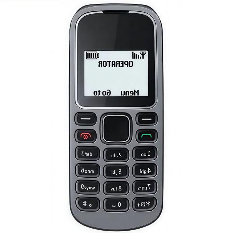 GSM2G Feature Phone for Elderly: Compact Candybar with Buttons, Ideal for Backup and Foreign Travel.