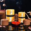 Natural Coil Incense - 12-Hour Sandalwood, Mugwort & Osmanthus Aroma for Indoor Deodorizing & Long-Lasting Fragrance