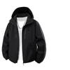 Herbst und Winter Winddichte Freizeitjacke Jacke Kapuzenjacke Bergsteigeranzug