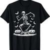 Funny Skeleton Hip Hop Players Halloween Mens Womens Kids T-Shirt