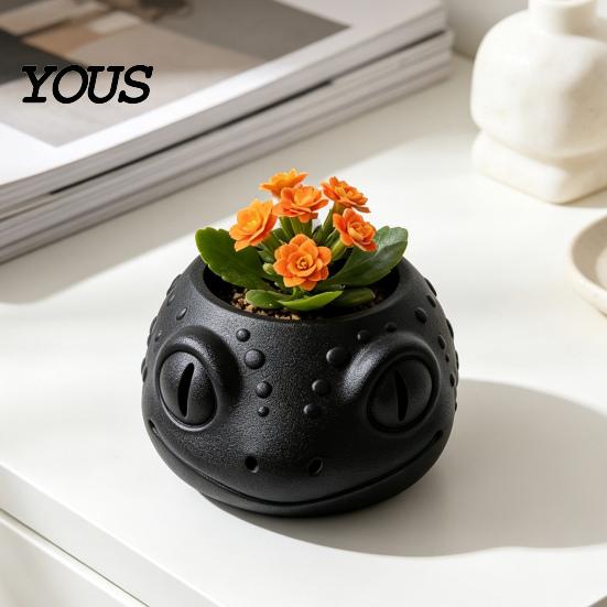 Niche Desktop Landscape Decor Lizard-Shaped Planter, 3D Printed Cute Animal Flower Pot, Small Minimalist Desk Accessory Plant Container for