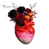Anatomical Heart Planter Hand Holding Human Organ Vase, Gothic Shaped Succulent Plant Container Spooky Halloween Desktop Flower Pot for Living