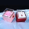 Creative Rotating Valentine's Day Soap Flower Gift Box Rose Jewelry Box For Rings Necklaces And Jewelry Storage