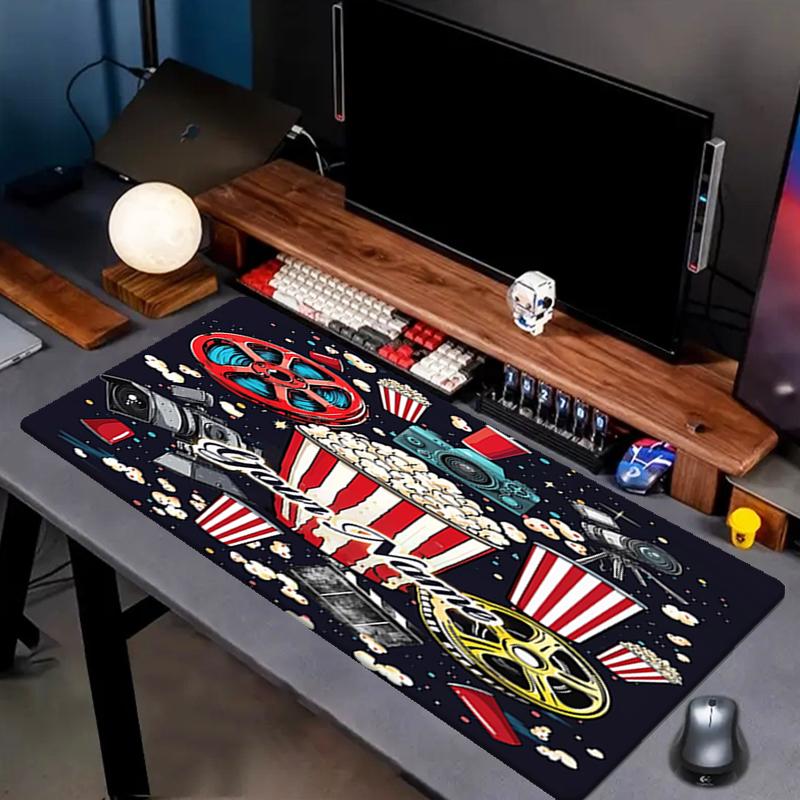 1PC Custom Name Movie Night Essentials Mouse pad, keyboard and mouse desk pad, for computer notebook Birthday Gift For Any Room Or Office