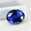 NATURLIG Fläckfri Blå Tanzanit Ovalslipad 9,95 Karat Certifierad LÖS Ädelsten