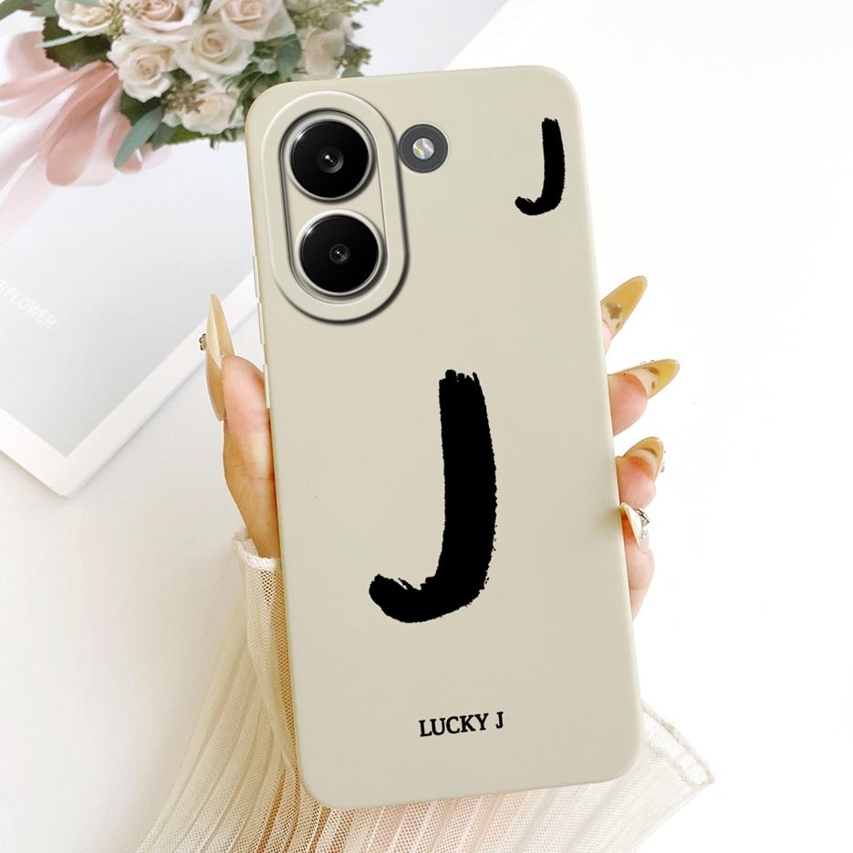 For Xiaomi Redmi Turbo 5 Max Case Luxury Lucky Letters Cover Soft TPU Matte Phone Case For Redmi Turbo 5 Turbo5 Max Fundas Coque
