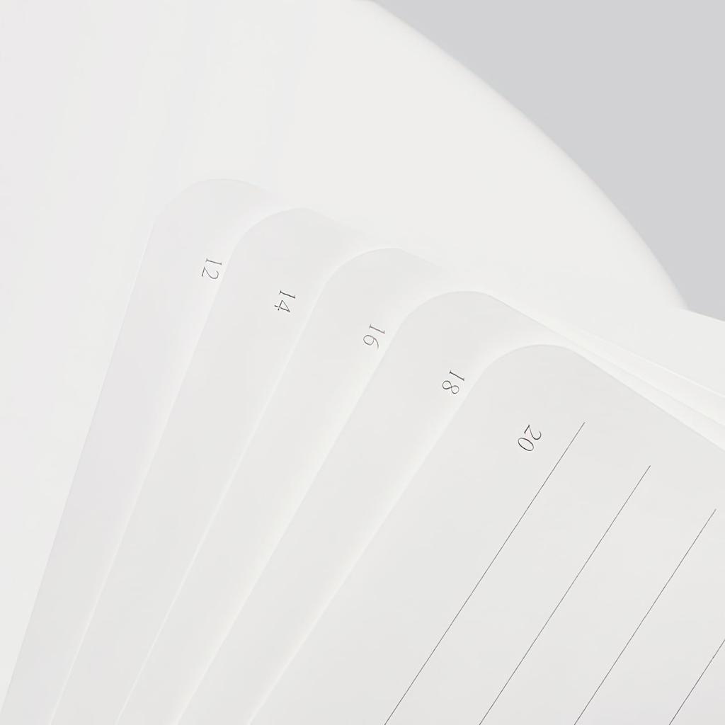 PAPERIDEAS A5 Fully Numbered with Elastic New Color Matcha Notebook, Hardcover, Pages, Band, (Horizontal Ruled, Green)