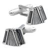 2pcs Men's Tuxedo Shirt Accordion Cufflinks Shirt Accessory