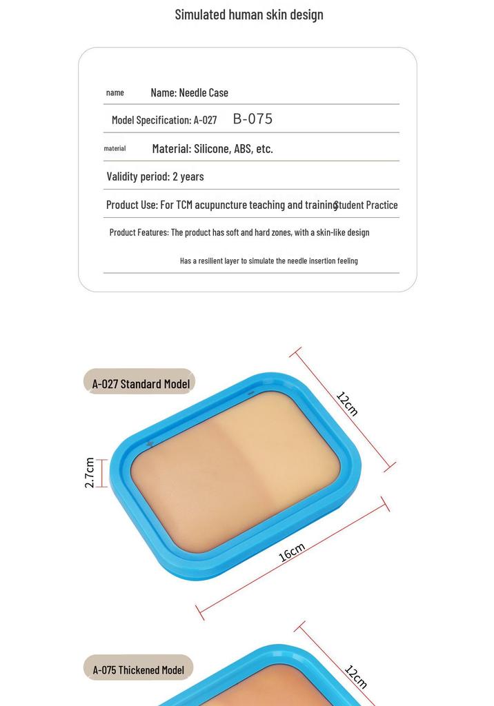 Beginner Acupuncture Student Practice Kit with Hand Simulation