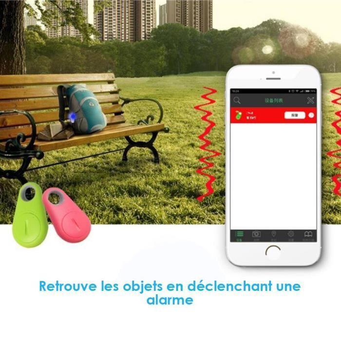 Alarme Bluetooth anti-vol pour Smartphone (iOS &amp; Android) - iTag - Blanc