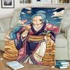 Cozy Flannel Blanket "ONE PIECE" Cartoon for Bedrooms, Sofas and Travel Use