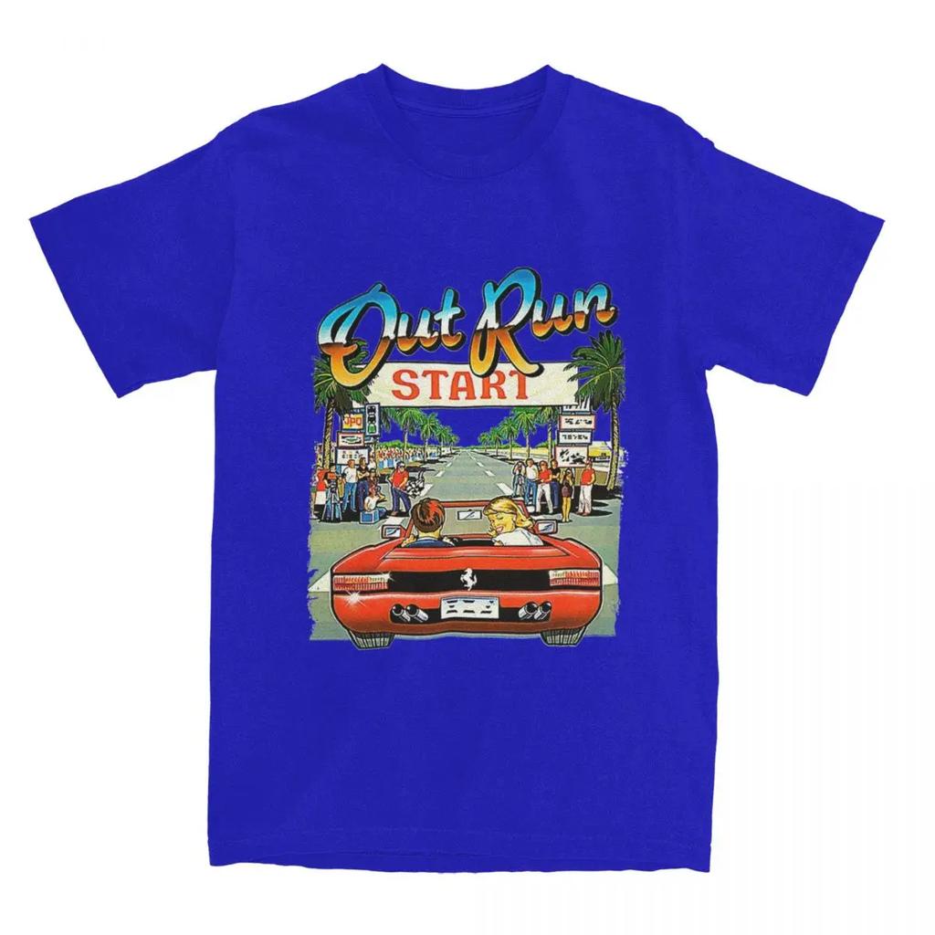Men Women's Out Run Video Game Shirt Apparel Funny  80s Gaming T Shirt Top Tee Clothes New Arrival
