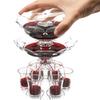 Double Layer Drink Dispenser with 6 Shot Glasses Acrylic Liquor Dispenser Wine Divider Quick Pour Bar Accessories