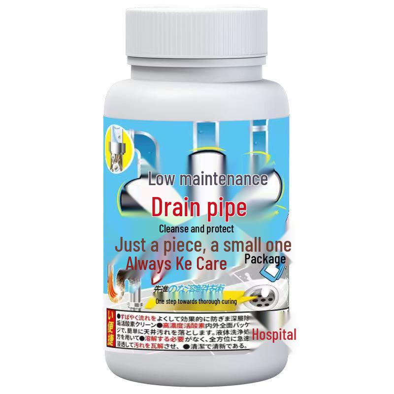 Effervescent Drain Cleaner & Deodorizer Tablets - Unclogs & Deodorizes Kitchen, Bathroom, and Floor Drains