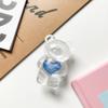 Creative Mobile Phone Airbag Bracket Transparent Love Bear Solid Color Simple Paste Retractable Airbag Mobile Phone Ring