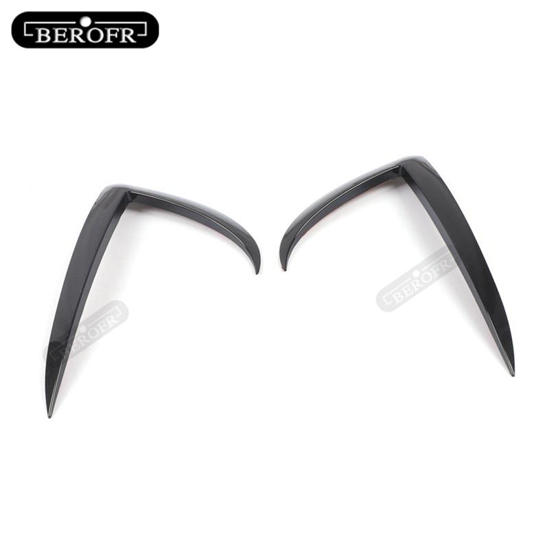 Car Front Bumper Splitter ABS Bright Black Front Bumper Lip Wind Knife ReplacementFor Tesla MODEL 3 Front Bumper Wind Knife