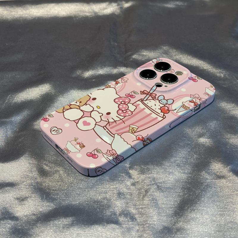Applicable to Apple 11promax film all-inclusive 11/11 pink Hello Kitty mobile phone hard case bow creative 11